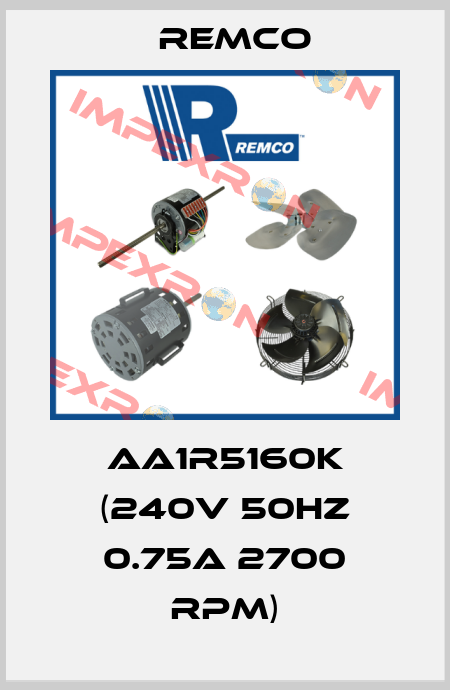 AA1R5160K (240V 50HZ 0.75A 2700 RPM) Remco