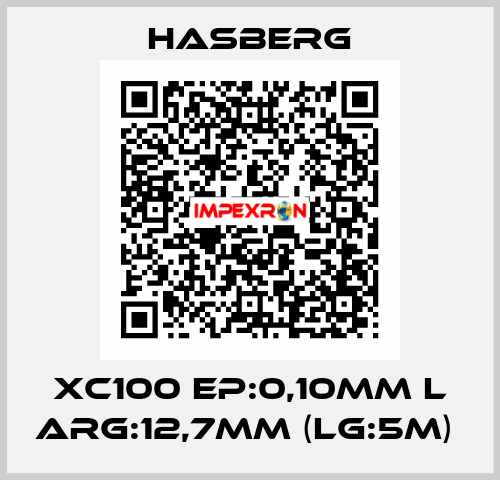 XC100 EP:0,10MM L ARG:12,7MM (LG:5M)  Hasberg