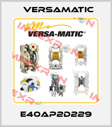 E40AP2D229 VersaMatic