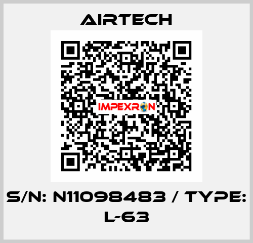 S/N: N11098483 / TYPE: L-63 Airtech
