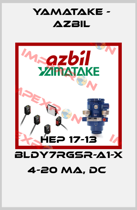 HEP 17-13 BLDY7RGSR-A1-X  4-20 mA, dc  Yamatake - Azbil