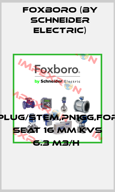 PLUG/STEM,PN1GG,FOR SEAT 16 MM KVS 6.3 M3/H  Foxboro (by Schneider Electric)