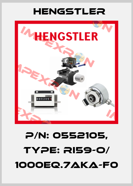 p/n: 0552105, Type: RI59-O/ 1000EQ.7AKA-F0 Hengstler