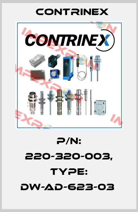P/N: 220-320-003, Type: DW-AD-623-03  Contrinex