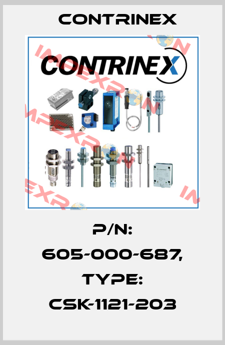 p/n: 605-000-687, Type: CSK-1121-203 Contrinex