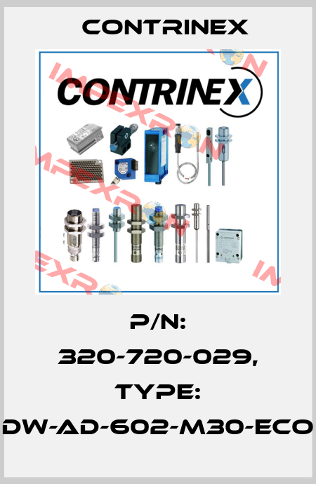p/n: 320-720-029, Type: DW-AD-602-M30-ECO Contrinex