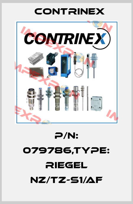 P/N: 079786,Type: RIEGEL NZ/TZ-S1/AF Contrinex