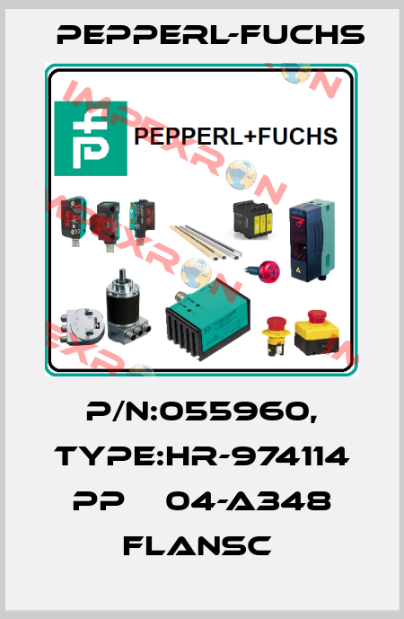 P/N:055960, Type:HR-974114 PP    04-A348 Flansc  Pepperl-Fuchs