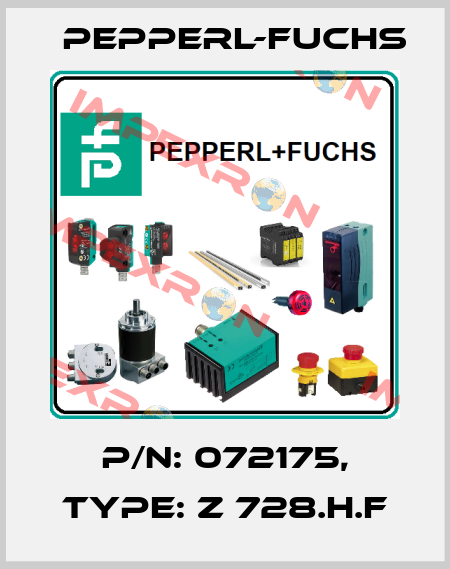 p/n: 072175, Type: Z 728.H.F Pepperl-Fuchs