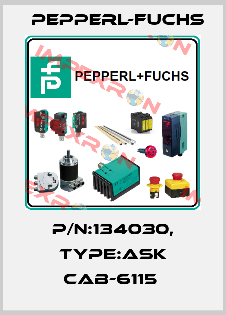 P/N:134030, Type:ASK CAB-6115  Pepperl-Fuchs