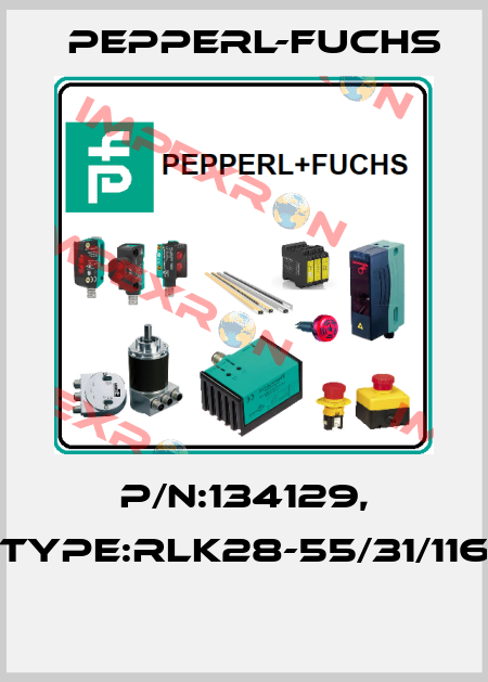 P/N:134129, Type:RLK28-55/31/116  Pepperl-Fuchs