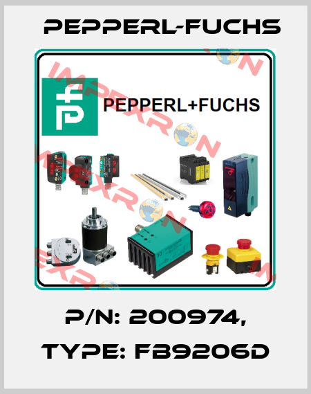 p/n: 200974, Type: FB9206D Pepperl-Fuchs