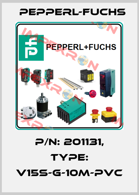 p/n: 201131, Type: V15S-G-10M-PVC Pepperl-Fuchs