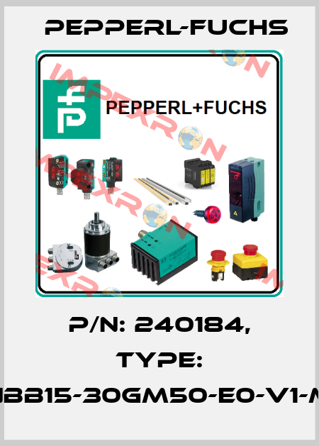p/n: 240184, Type: NBB15-30GM50-E0-V1-M Pepperl-Fuchs
