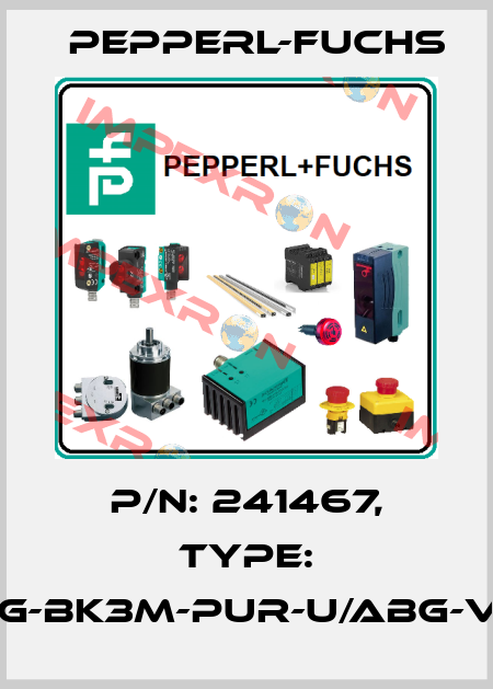 p/n: 241467, Type: V19-G-BK3M-PUR-U/ABG-V19-G Pepperl-Fuchs