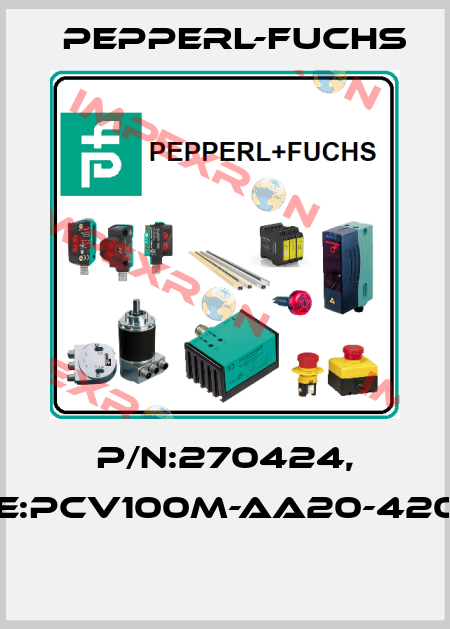 P/N:270424, Type:PCV100M-AA20-420000  Pepperl-Fuchs