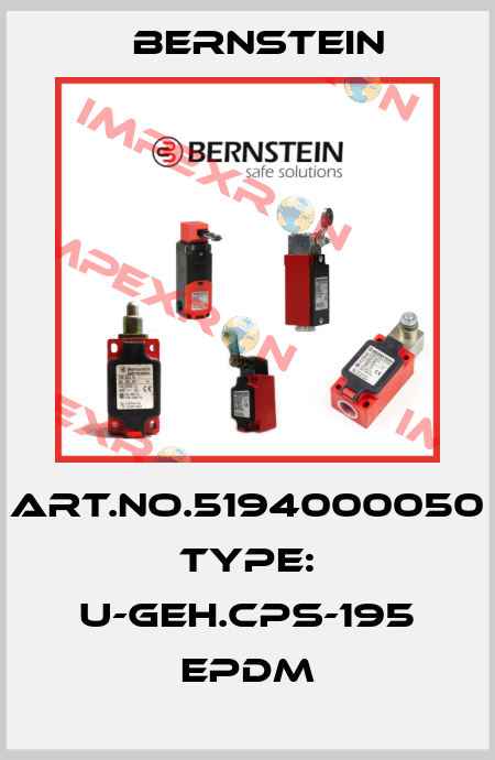 Art.No.5194000050 Type: U-GEH.CPS-195 EPDM Bernstein
