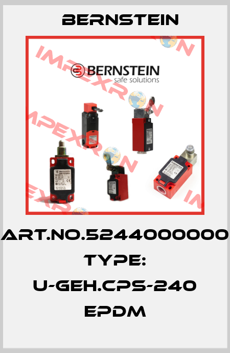 Art.No.5244000000 Type: U-GEH.CPS-240 EPDM Bernstein