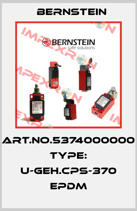 Art.No.5374000000 Type: U-GEH.CPS-370 EPDM Bernstein