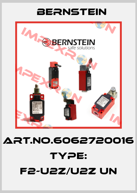Art.No.6062720016 Type: F2-U2Z/U2Z UN Bernstein