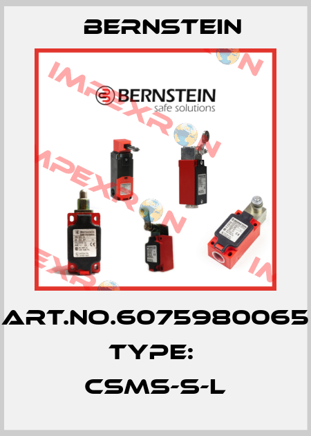 Art.No.6075980065 Type:  CSMS-S-L Bernstein