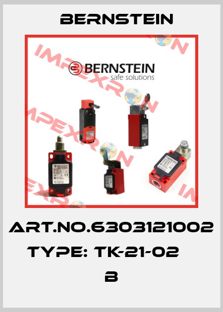 Art.No.6303121002 Type: TK-21-02                     B Bernstein