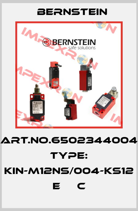 Art.No.6502344004 Type: KIN-M12NS/004-KS12     E     C Bernstein