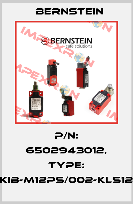 P/N: 6502943012, Type: KIB-M12PS/002-KLS12 Bernstein