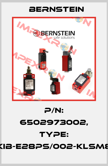 P/N: 6502973002, Type: KIB-E28PS/002-KLSM8 Bernstein