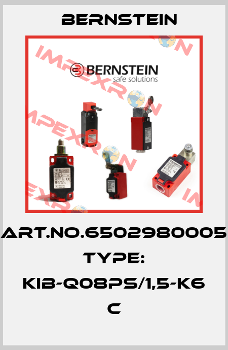 Art.No.6502980005 Type: KIB-Q08PS/1,5-K6             C Bernstein