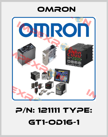 P/N: 121111 Type: GT1-OD16-1 Omron