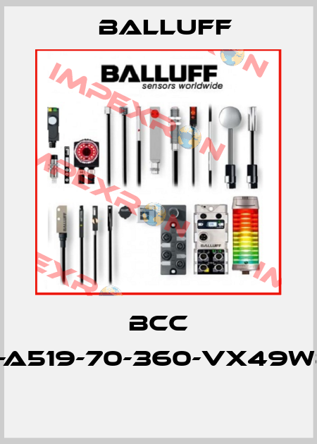 BCC A519-A519-70-360-VX49W8-100  Balluff