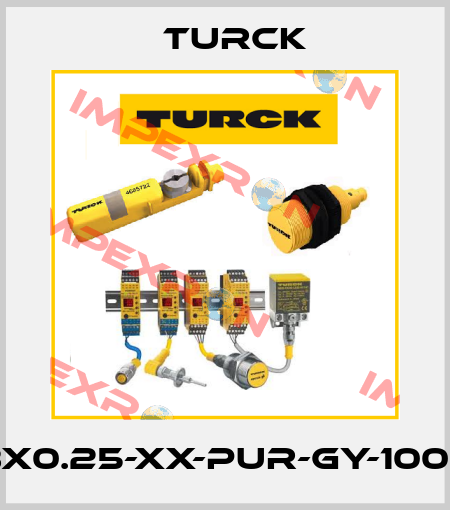 CABLE3x0.25-XX-PUR-GY-100M/S366 Turck