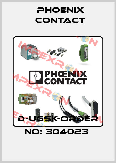 D-UGSK-ORDER NO: 304023  Phoenix Contact