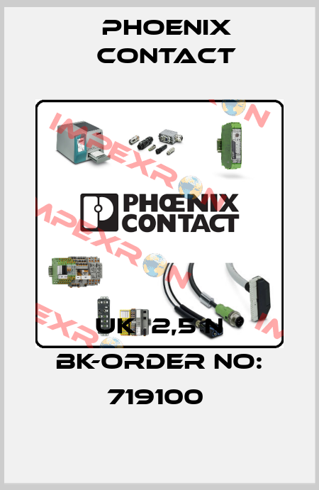 UK  2,5 N BK-ORDER NO: 719100  Phoenix Contact