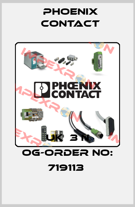 UK  3 N OG-ORDER NO: 719113  Phoenix Contact