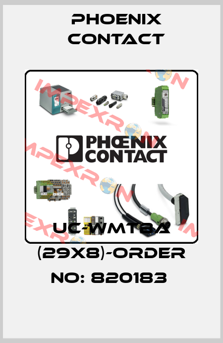 UC-WMTBA (29X8)-ORDER NO: 820183  Phoenix Contact