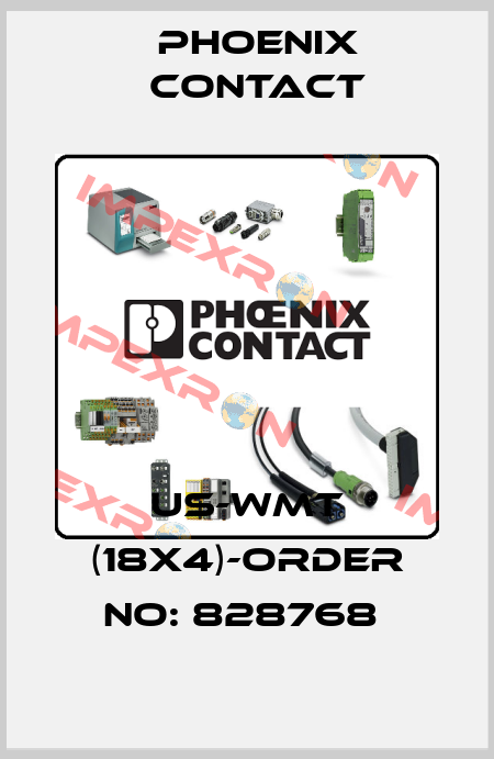 US-WMT (18X4)-ORDER NO: 828768  Phoenix Contact