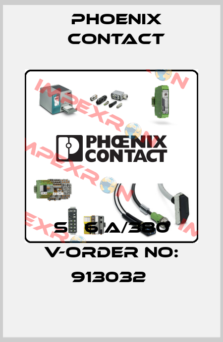 S   6 A/380 V-ORDER NO: 913032  Phoenix Contact