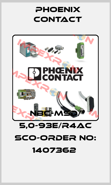 NBC-MSD/ 5,0-93E/R4AC SCO-ORDER NO: 1407362  Phoenix Contact