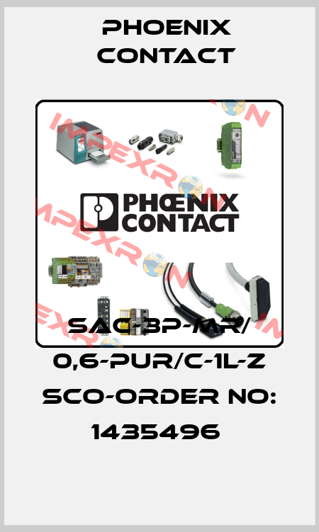 SAC-3P-MR/ 0,6-PUR/C-1L-Z SCO-ORDER NO: 1435496  Phoenix Contact