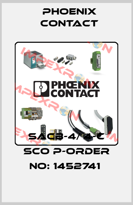 SACB-4/ 4-C SCO P-ORDER NO: 1452741  Phoenix Contact