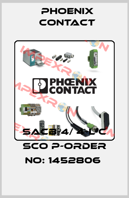 SACB-4/ 4-L-C SCO P-ORDER NO: 1452806  Phoenix Contact