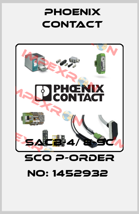 SACB-4/ 8-SC SCO P-ORDER NO: 1452932  Phoenix Contact