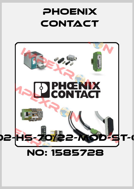 HC-M-02-HS-70/22-MOD-ST-ORDER NO: 1585728  Phoenix Contact