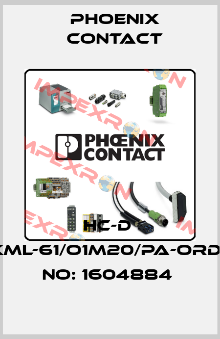 HC-D  7-KML-61/O1M20/PA-ORDER NO: 1604884  Phoenix Contact