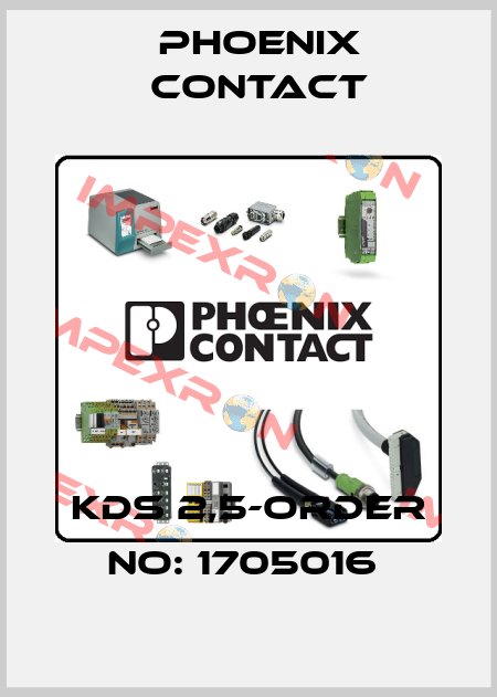KDS 2,5-ORDER NO: 1705016  Phoenix Contact