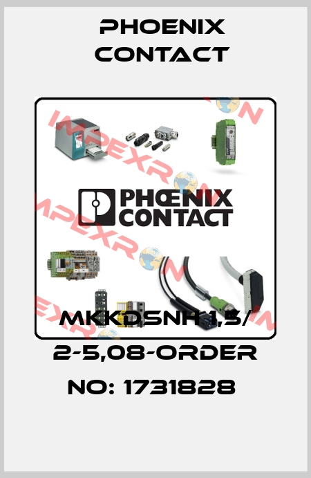 MKKDSNH 1,5/ 2-5,08-ORDER NO: 1731828  Phoenix Contact