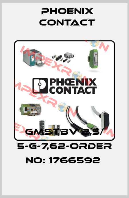 GMSTBV 2,5/ 5-G-7,62-ORDER NO: 1766592  Phoenix Contact