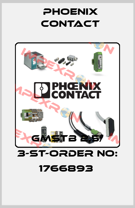 GMSTB 2,5/ 3-ST-ORDER NO: 1766893  Phoenix Contact